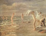 Max Liebermann Boys Bathing painting